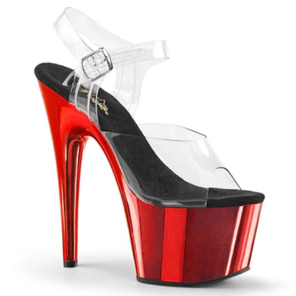 Pleaser Adore 708 Red Chrome 8